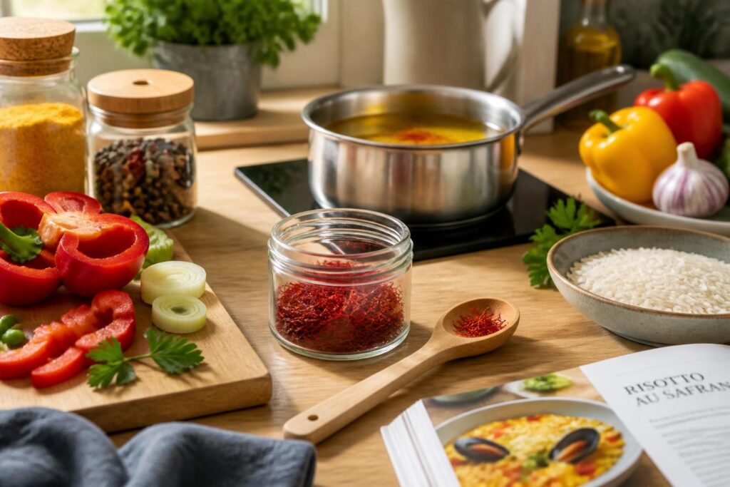 Cuisiner le safran : dosage, infusion et recettes qui le subliment