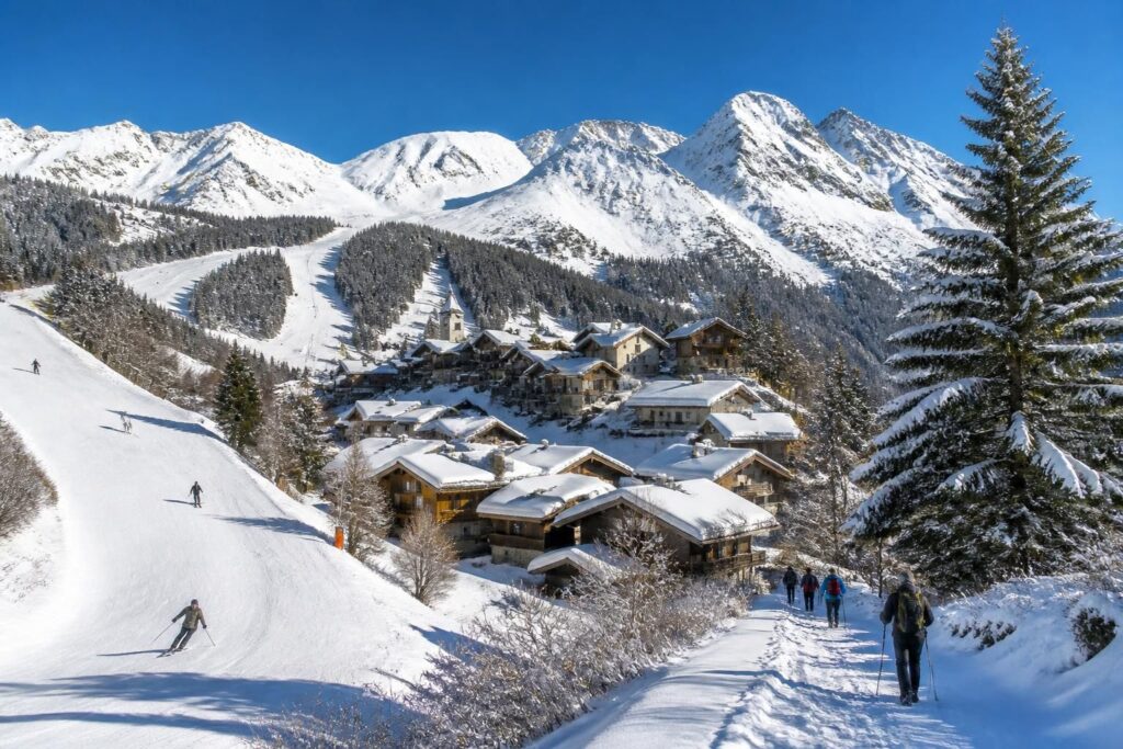 découvrez les stations village des alpes du sud, où vous pouvez skier et randonner en toute tranquillité, loin de la foule et au cœur de paysages préservés.