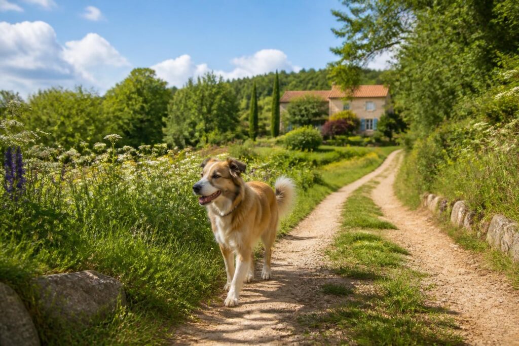 découvrez comment comprendre les raisons des fugues de votre chien à la campagne et sécuriser votre espace de manière esthétique, sans recourir à une clôture disgracieuse.
