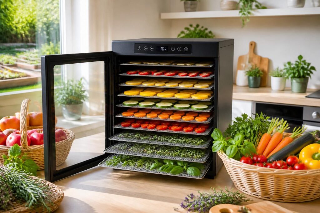 découvrez comment utiliser un déshydrateur alimentaire pour conserver facilement fruits, légumes et herbes du jardin tout en préservant leurs saveurs et nutriments.