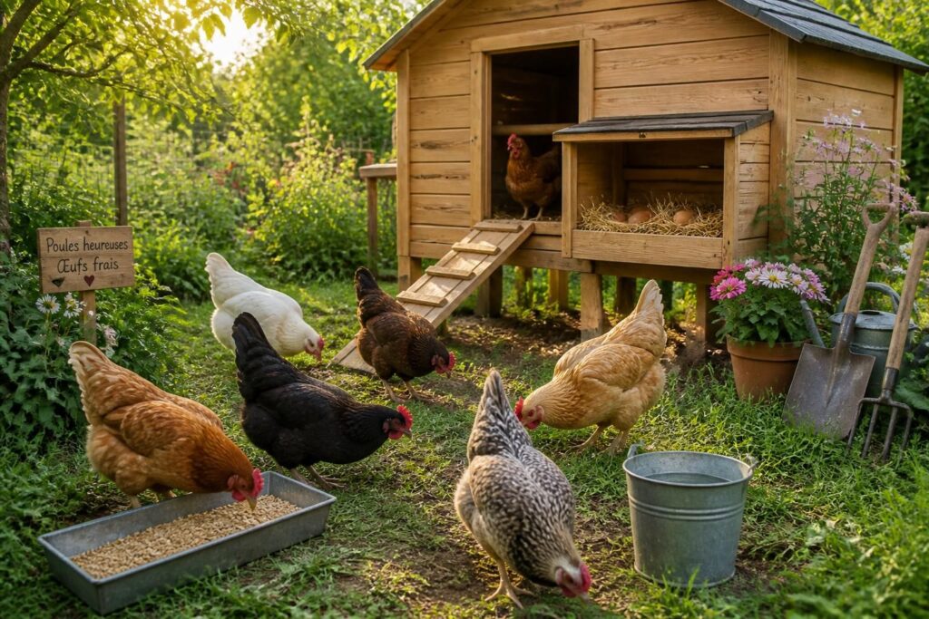 découvrez comment élever des poules pondeuses avec notre guide complet pour créer et entretenir un poulailler familial sain et productif.
