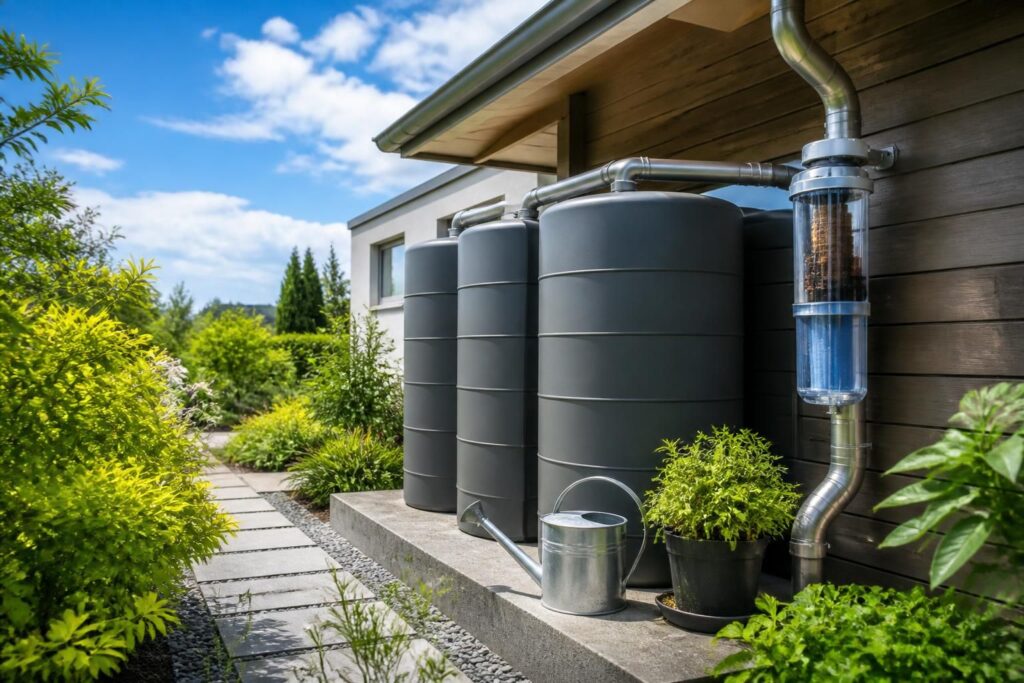 découvrez comment récupérer l'eau de pluie efficacement grâce aux cuves et filtres adaptés, pour réaliser de véritables économies sur votre consommation d'eau.