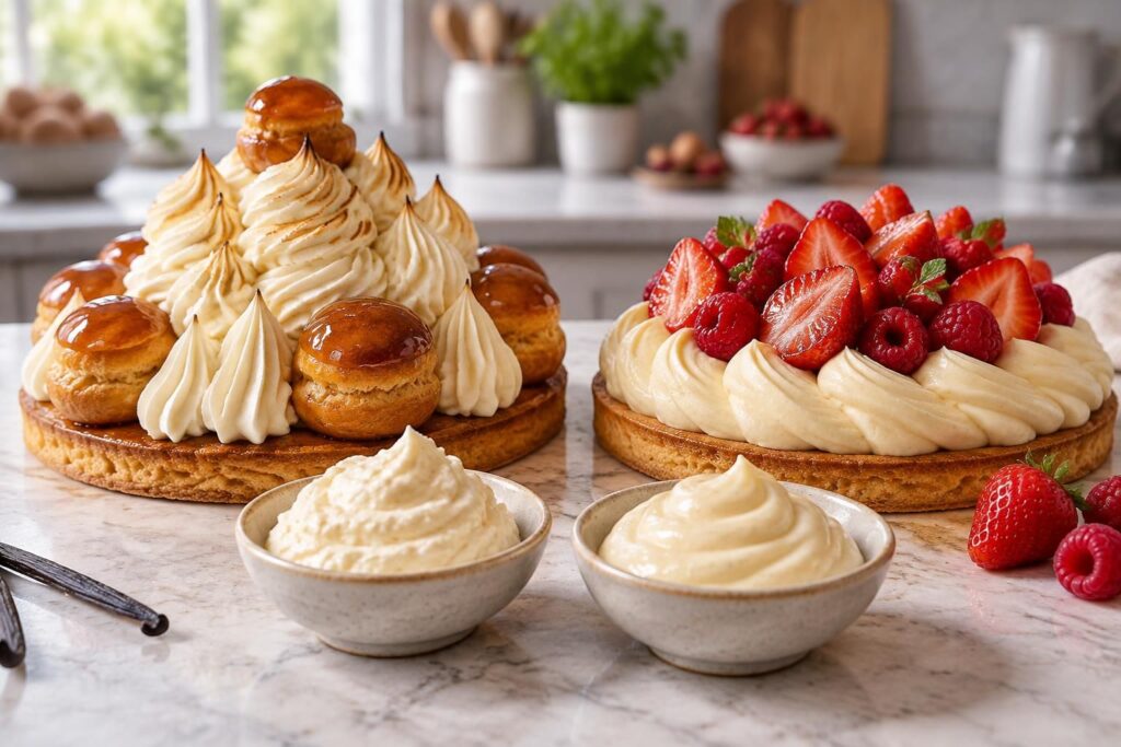 découvrez les différences entre la crème chiboust et la crème diplomate, leurs textures, leurs ingrédients et leurs meilleurs usages en pâtisserie.